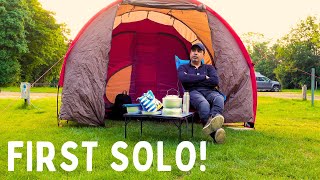 1st Solo Motorcycle Camping At Lee Valley | Lone Rider Tent Setup | Trangia 25-2 UL | Exploring UK