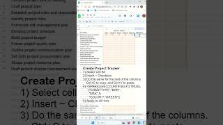 Track Project Progress Using SPARKLINES and COUNTIF in Google Sheet - Excel Tips and Tricks #shorts