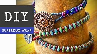 How To Make A Superduo Seed Bead Wrap Bracelet With The Bead Place
