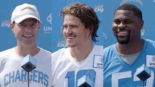 Khalil Mack, Justin Herbert \& Brandon Staley on Training Camp Day 1 | LA Chargers