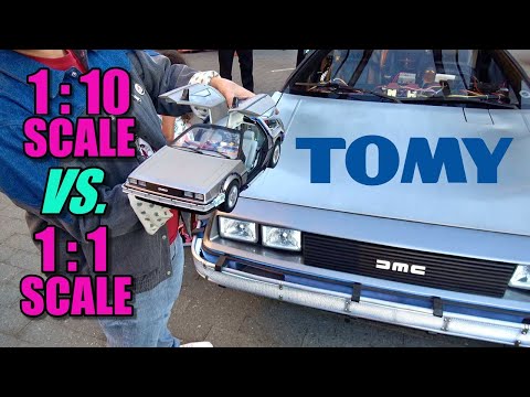 Did TOMY nail it? | Direct comparison to actual 1:1 scale DeLorean Time Machine