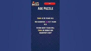 Last age puzzle for now. Can you solve? #AgePuzzle #LogicChallenge #BrainTeaser #MathPuzzle #shorts