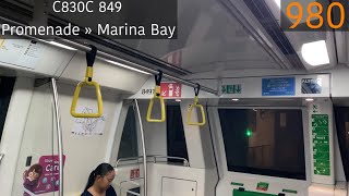 [SMRT] [New Chimes] Alstom Metropolis C830C [849] - Promenade » Marina Bay (CCL)