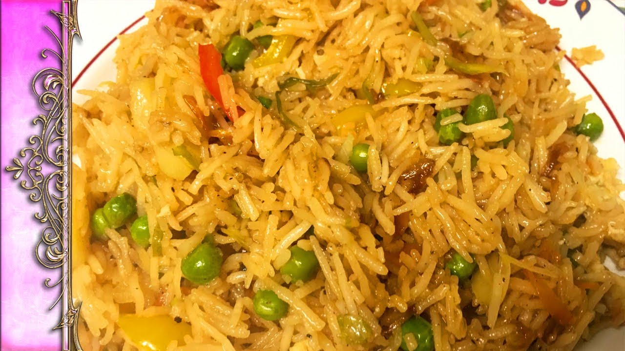 Chinese Vegetable Rice | Vegetable Pulao | چائنیز ویجیٹیبل پلاؤ - YouTube