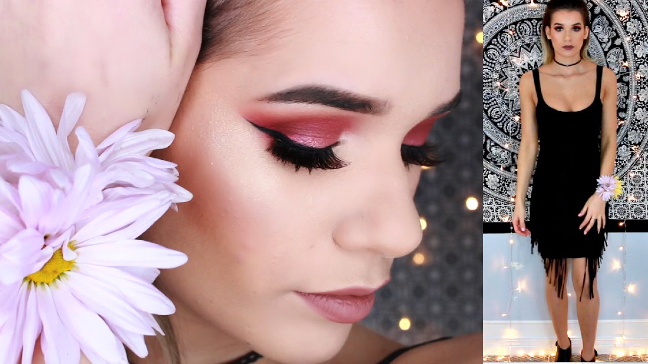 PROM Makeup Tutorial Cranberry Eyes Talk Through YouTube