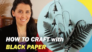 How to paper craft Black paper | Creative cuts