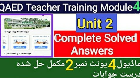 Module 4 | Unit 2 Complete Solved Answers | EaSTE Training 2024 | Easy Learning