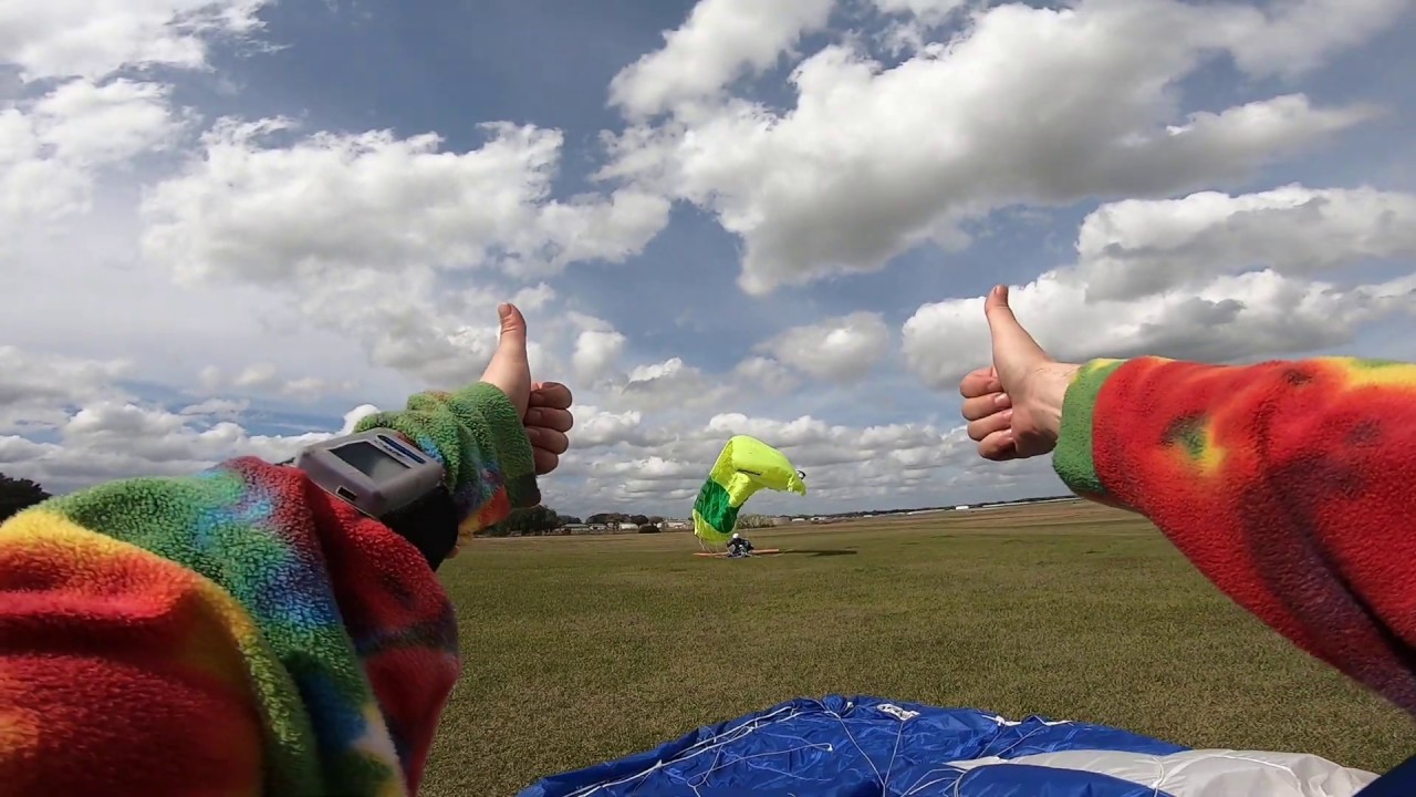 Student Landings Great PLF and Accuracy Parachute Landing Fall Skydive