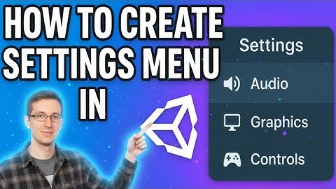 How to Create Settings Menu In Unity (Easy - 2025)