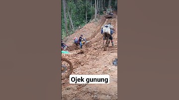 ojek gunung tambang emas #tambangemasrakyat #viral #ojekonline #ojekgunung