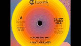 Lenny Williams - Choosing You Extended [Paradise garage] chords