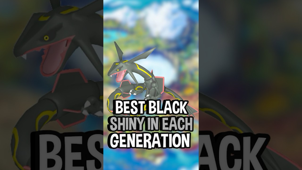 Best Black Shiny Pokémon From Each Generation!