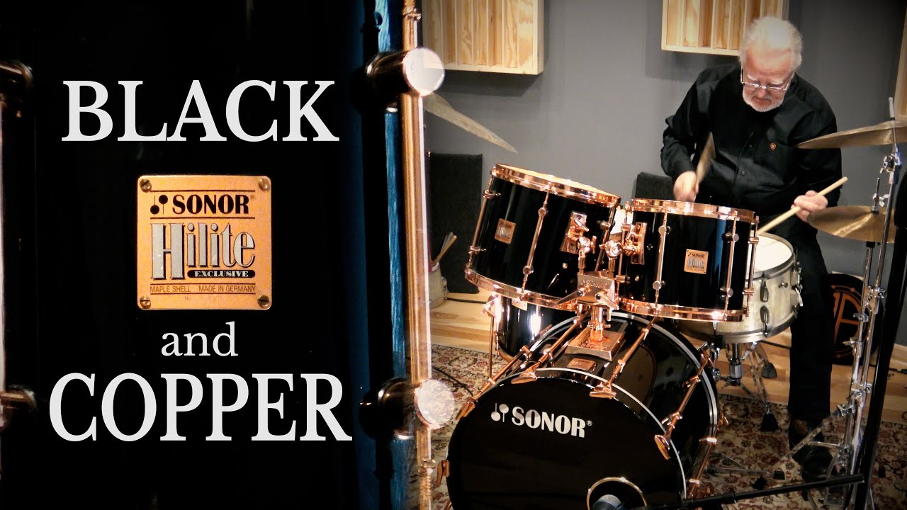 SONOR 90's Black & Copper Hardware! + Johnny Craviotto's Radio King!