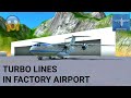 TURBO LINES IN FACTORY AIRPORT?! | Turboprop Flight Simulator AI