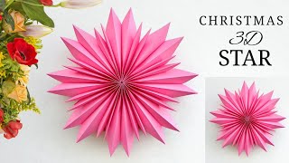How to Make 3D Star for your Christmas Decoration | Paper Craft