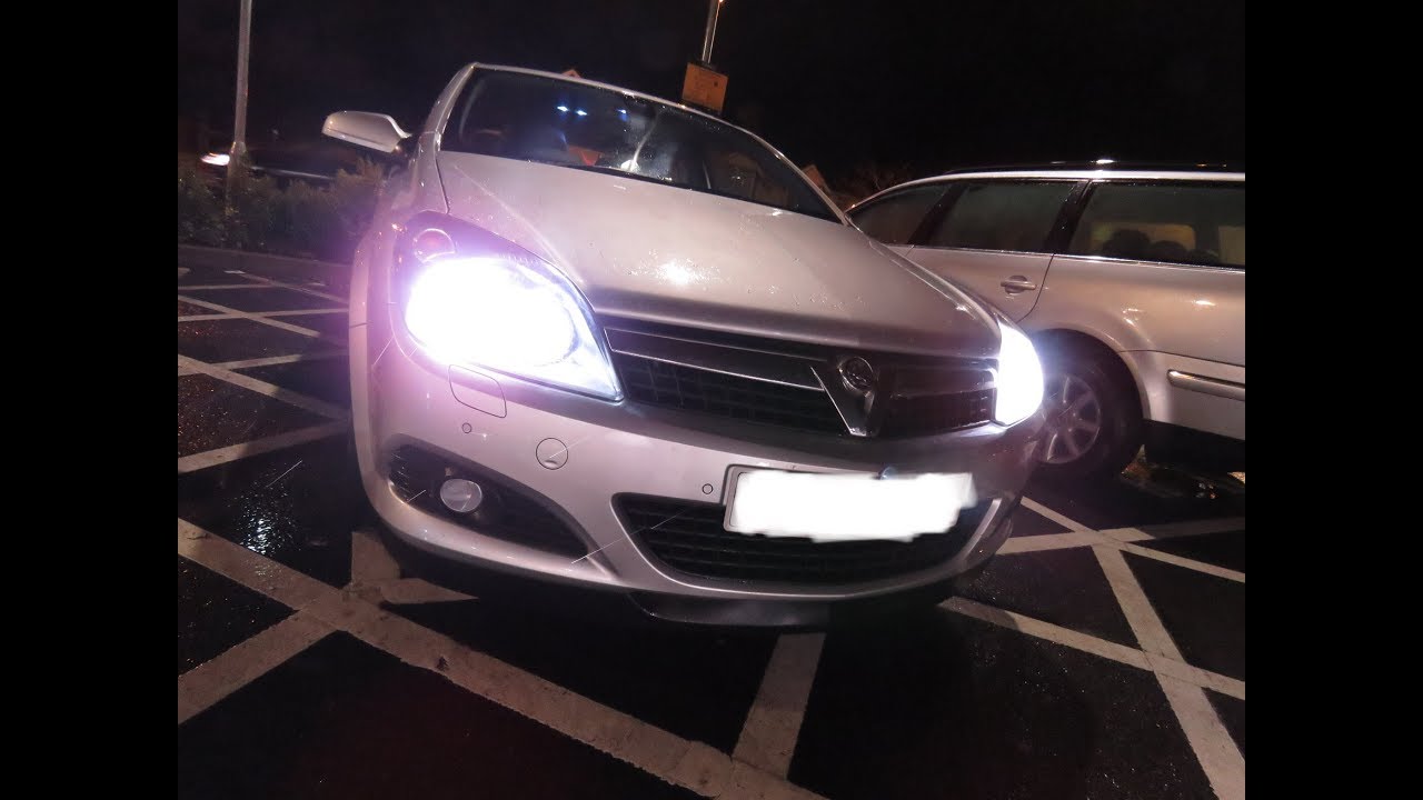 astra h white xenon