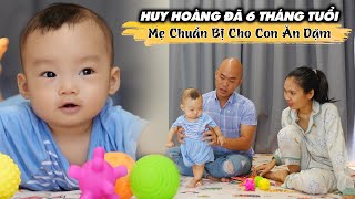 SAU 6 THÁNG SINH HUY HOÀNG NAY RẤT CUTE, CHUẨN BỊ BIẾT ĂN DẶM