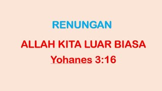 YOHANES 3:16