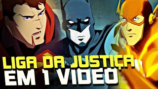 LIGA DA JUSTIÇA: ENTENDA a HISTÓRIA de TODAS AS 16 ANIMAÇÕES em 1 VÍDEO