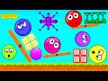 Juegos para Niños Pequeños - Bounce Journey Niveles 1-6 - Videos de Bolitas de Colores