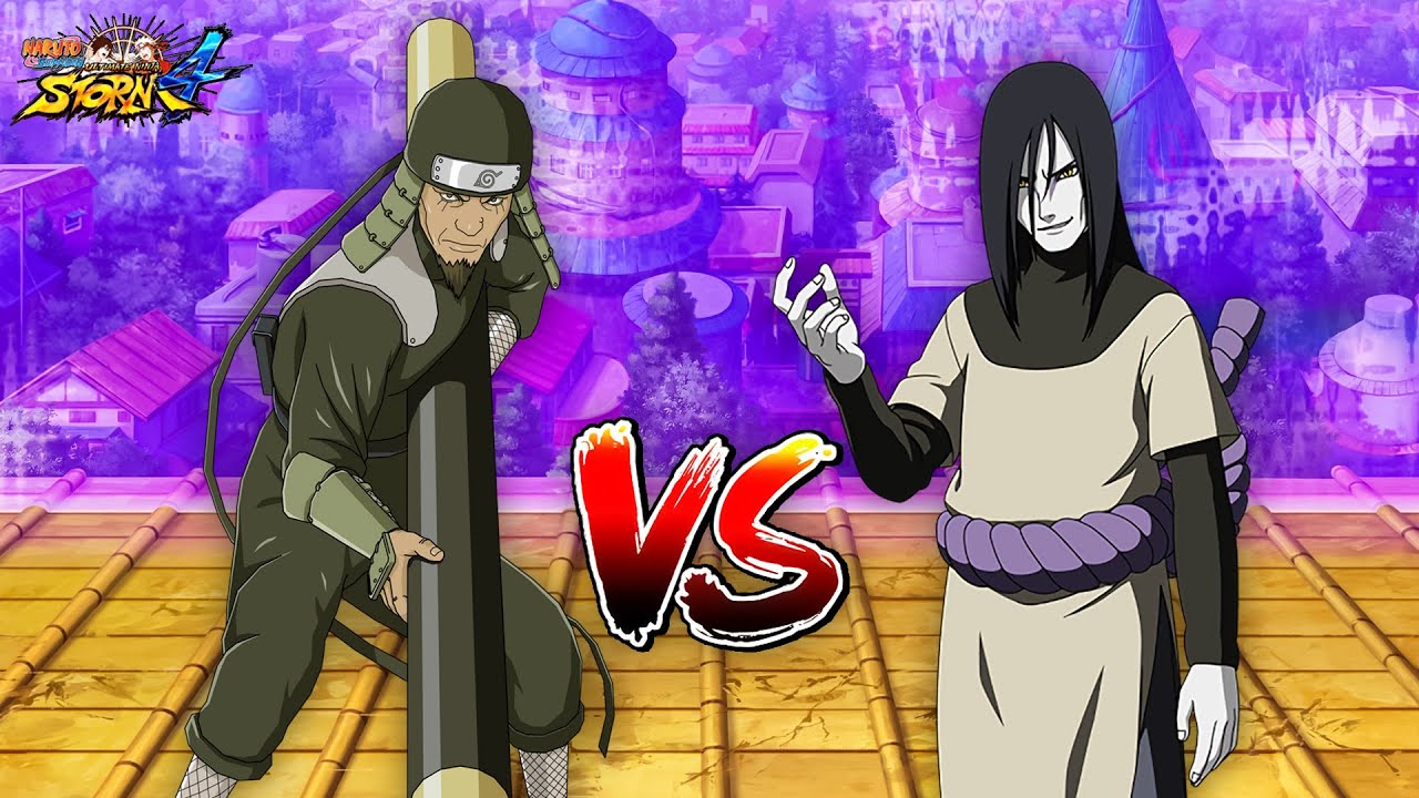 (NSUNS4) Hiruzen Sarutobi vs Orochimaru (4K) - Gameplay! - YouTube
