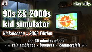 📺⋆ 90s / 00s Kid Simulator 3✧ Rain Ambience ⋆ Sleep / Study / Relax  #nickelodeon #commercial #2000s