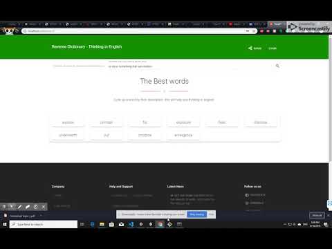Reverse Dictionary [NLP and ML]