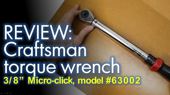 Craftsman Torque Wrench Review 1/2 Inch Drive 20 To 250, 58% OFF
