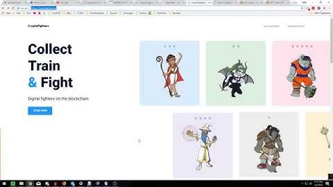 CryptoFighters - an Ethereum Blockchain Game like CryptoKitties || Crypto Currency Games!