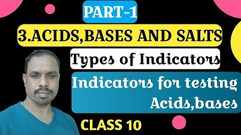 10th physics |Acids, bases and salts|Types of Indicators|Indicator|Part 1|NCERT |CBSE