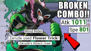 WIND RIDER FLOWER TRICK ZARUDE IS INSANE! POKEMON SCARLET AND VIOLET