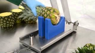 Pineapple full cylinder peeling and coring with the special PGW
