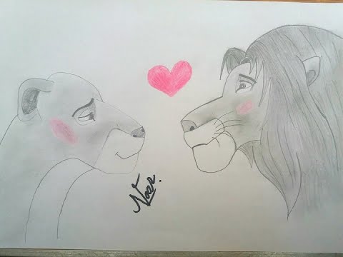 lion king love drawings