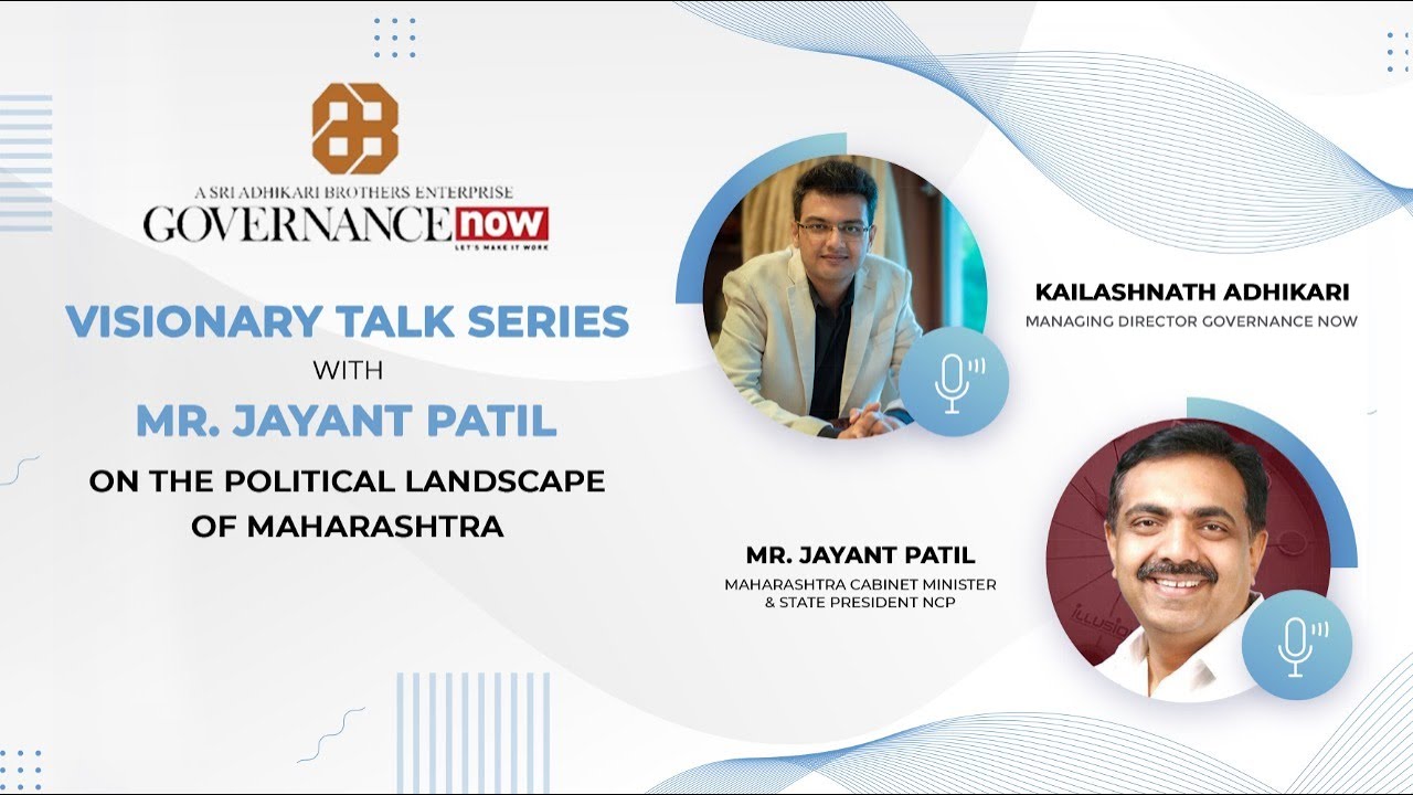 Visionary Talks Series with Jayant Patil On the political landscape of Maharashtra