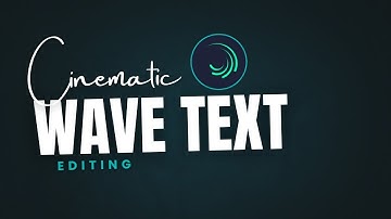 Wave Text Animation in Alight Motion – Viral 2025 Trend Tutorial 🔥
