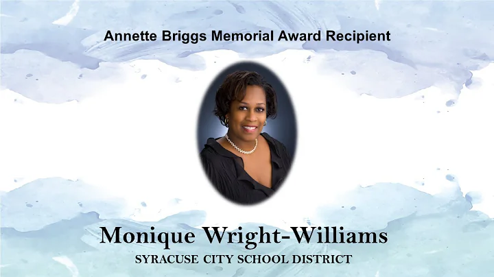 To Monique Wright-Williams - Our 2021 Annette Brig...