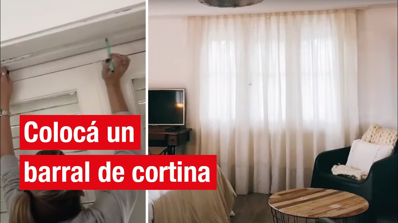 Instalar barra para cortina - El Grifo Rojo