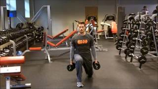 Split Squat Curl to Press