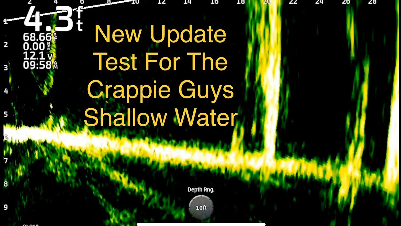 Garmin Livescope New Update Test For The Crappie Guys Shallow Water 1/