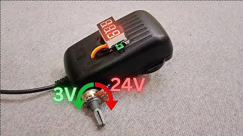 Turning a Fixed Voltage Adapter into a Variable Output Power Supply (3v-25v)  #diy #variablepower