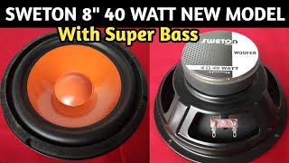 acre vorm vrede Sweton 40 Watt New Model Woofer | Sweton 4 ohms 40 watt | Sweton 8 inch 40  watt Woofer - YouTube