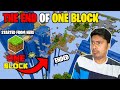 Destroying One Block with Fireworks and TNT Missiles  | END of One Block Finale  | minecraft hindi