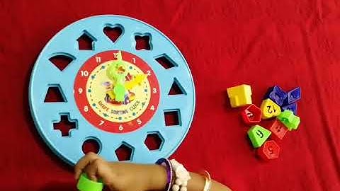 KIDS TOY REVIEW - CLOCK TOY SHAPES AND NUMBERS