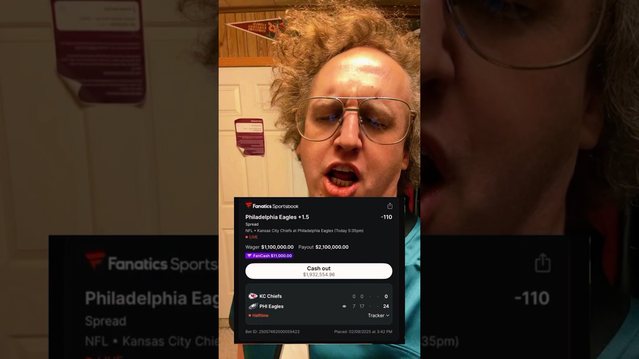 Assista a How much did I win on the Eagles winning the Super Bowl? no YouTube Assista a How much did I win on the Eagles winning the Super Bowl? no YouTube