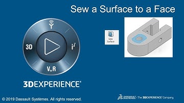 Sew a Surface to a Face in 3DEXPERIENCE