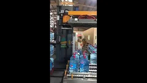 Machine took your job? it's not my fault!  5-gallon palletizer, keeps you away from union trouble!