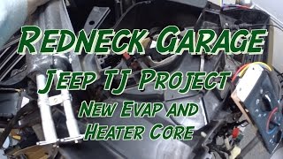 Jeep TJ Project - Heaterbox - Heater Core - Evaporator Replacement - YouTube