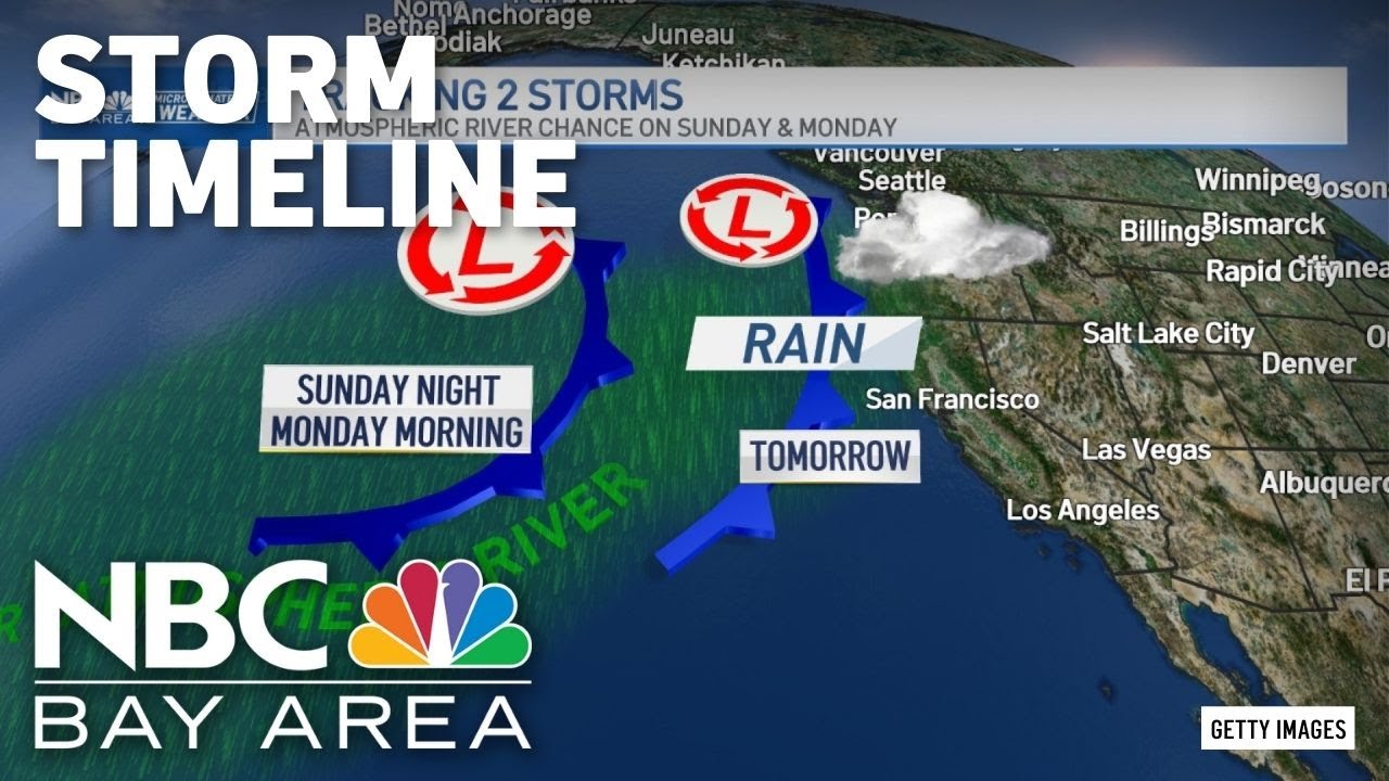 Bay Area forecast: Rain Friday and atmospheric river ahead - YouTube