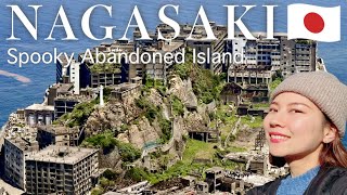 NAGASAKI (KYUSHU)🇯🇵 Gunkanjima (battleship island)!! Spooky abandoned island 🥀 Japan travel vlog