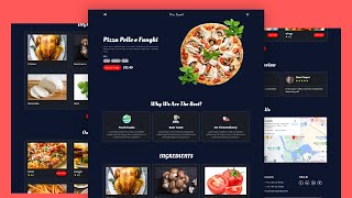 Responsive Pizza Restaurant Website Using HTML CSS And JavaScript